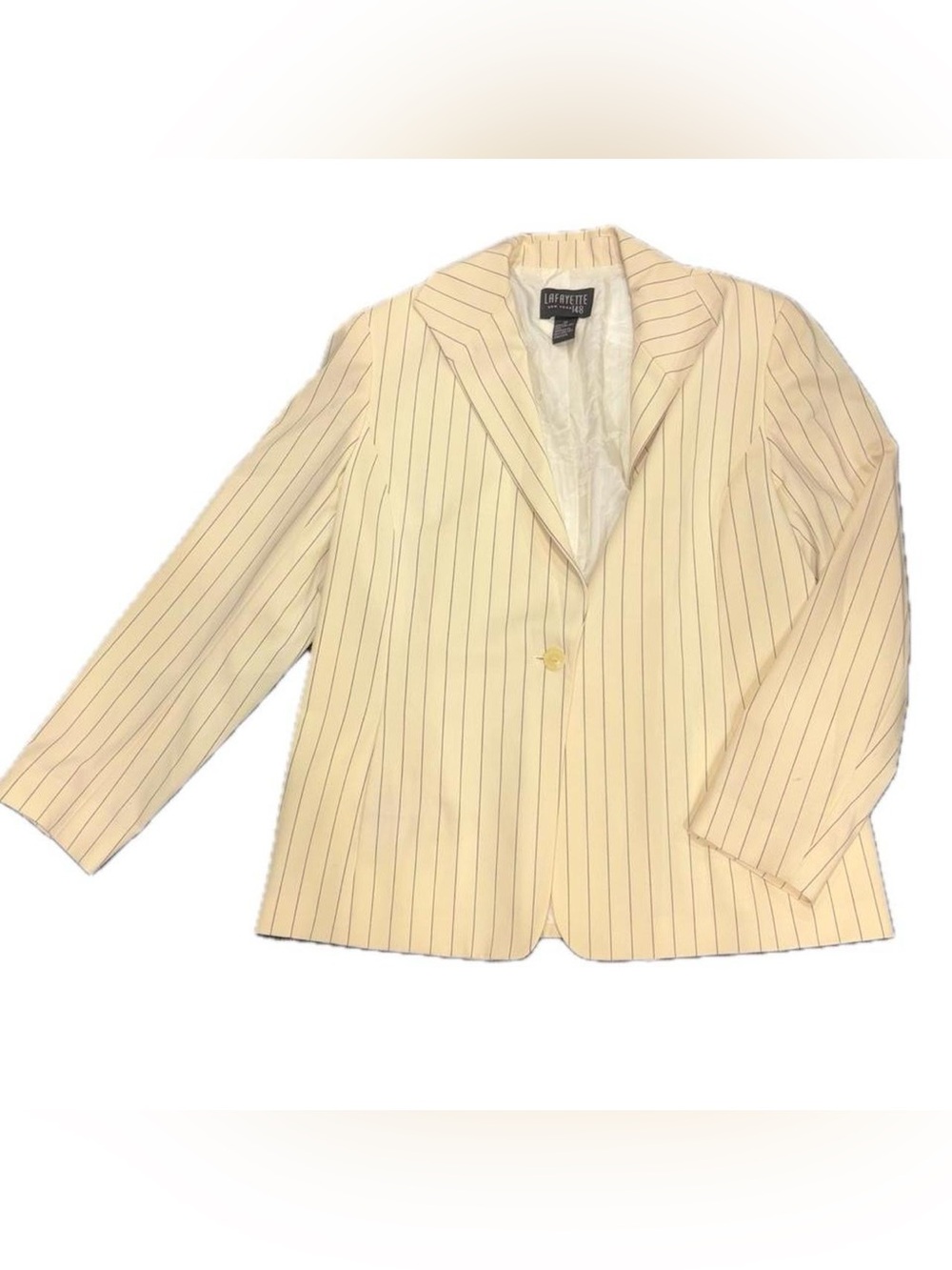 Lafayette 148 New York Single Button Pinstriped Blazer!